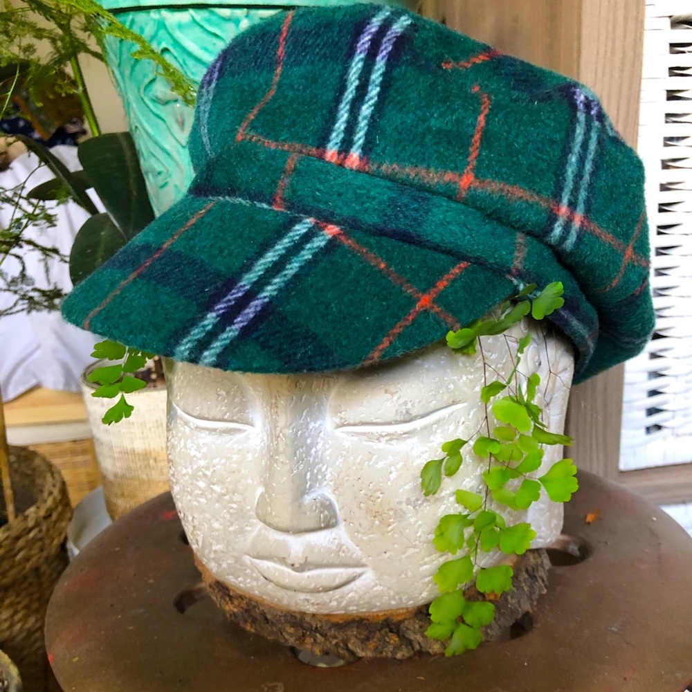 Plaid fiddler hat
